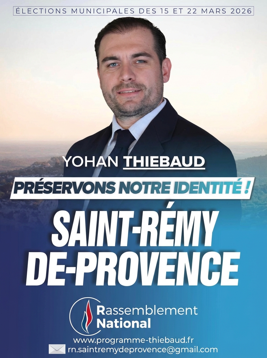 Couverture du programme - Yohan Thiebaud pour Saint-R&eacute;my-de-Provence
